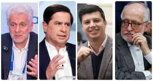 Santiago Montenegro, Juan Fernando Cristo, Gustavo Moreno y Guido Echeverry.