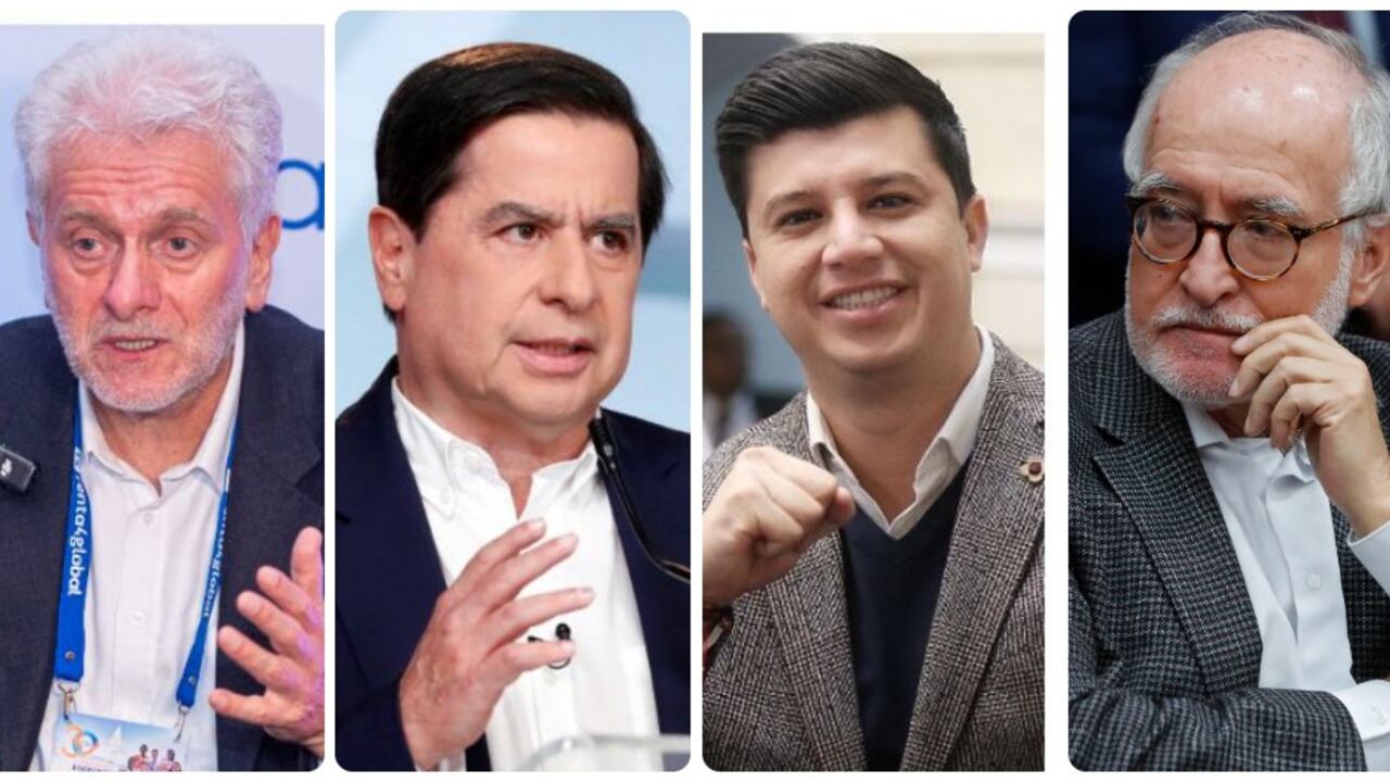 Santiago Montenegro, Juan Fernando Cristo, Gustavo Moreno y Guido Echeverry.