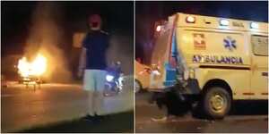 Al menos cuatro vehículos estuvieron involucrados en el accidente.