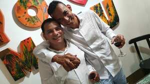 Alexander Trujillo y Sebastián García en la celebración de su boda el pasado 19 de marzo del 2021