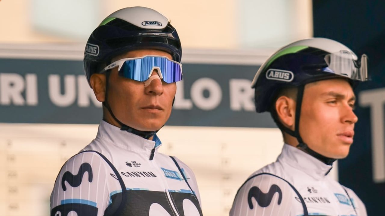 Nairo Quintana llegó con el grupo principal