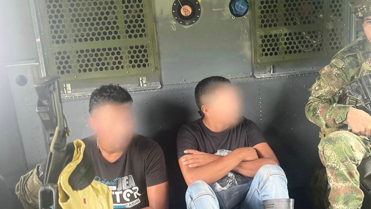 Dos presuntos integrantes del Clan del Golfo fueron capturados en Córdoba.