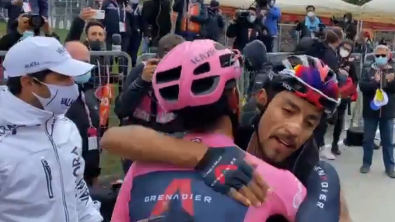 Egan Bernal y Daniel Martínez