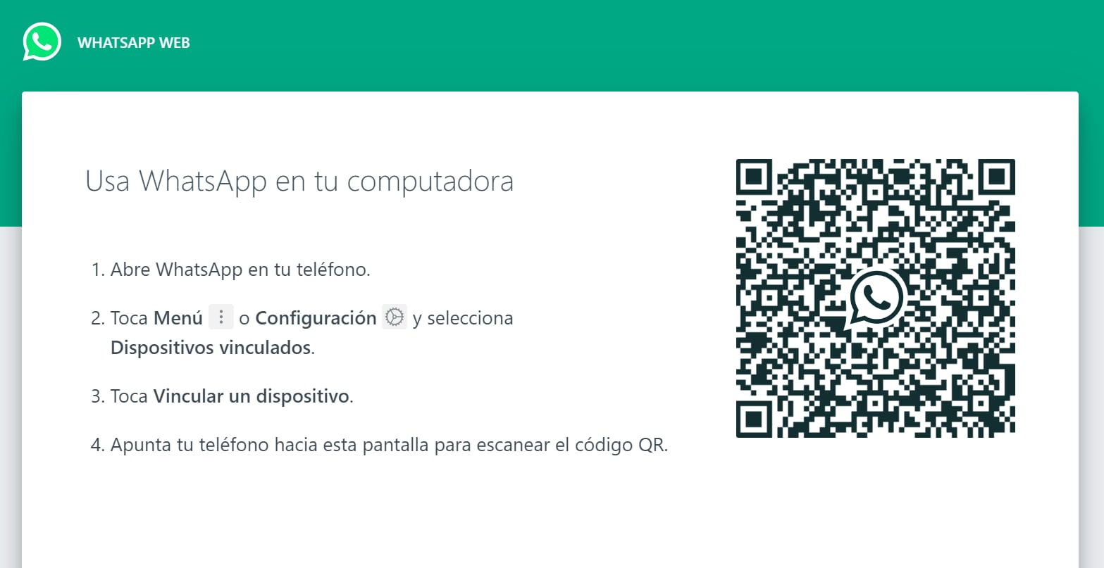 El código de WhatsApp Web que permite vincular