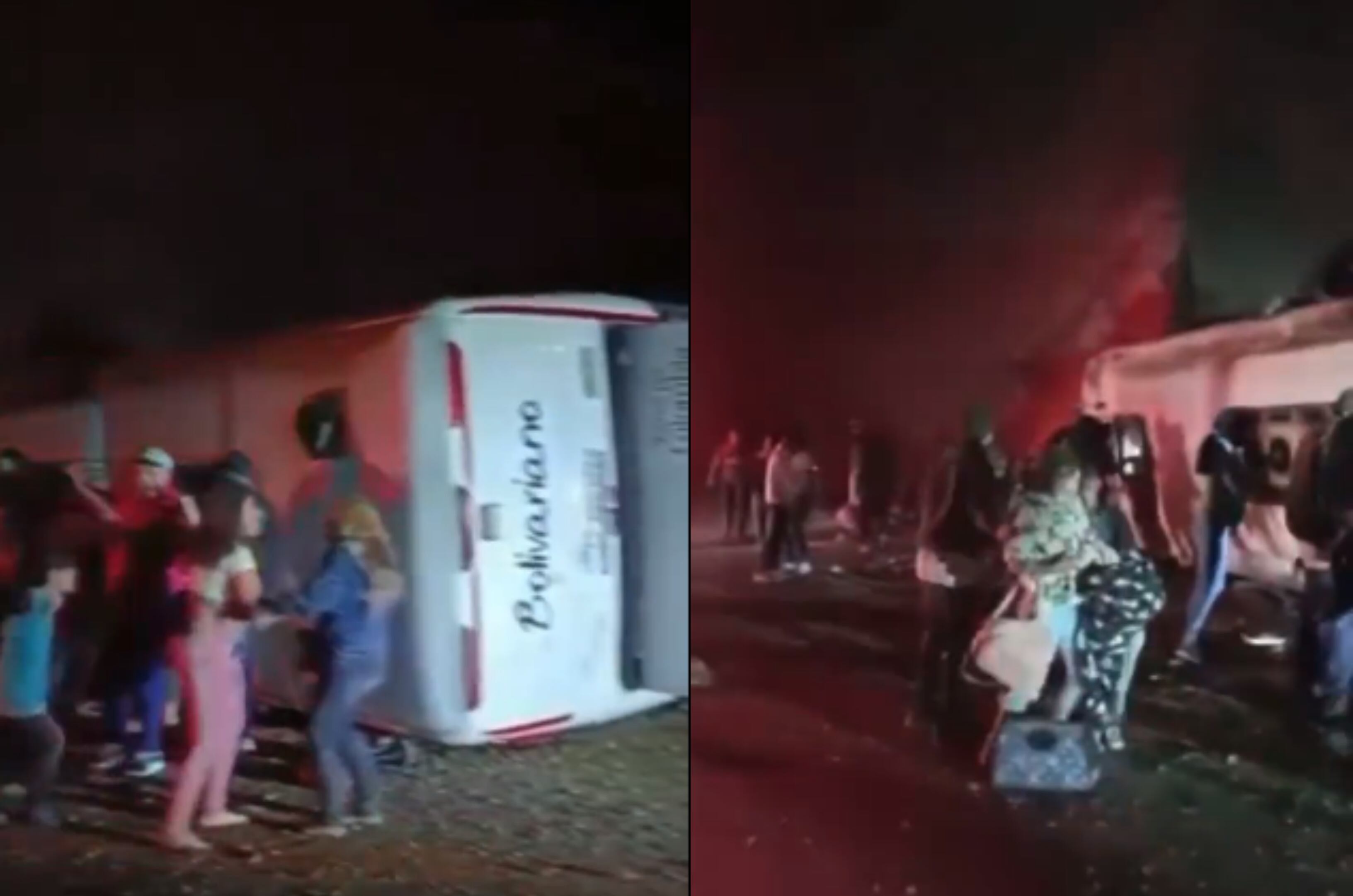 Un bus se volcó en la vía Ipiales - Pasto, en el sur de Nariño.