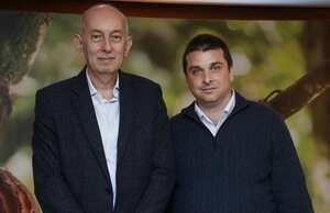 Carlos Ignacio Gallego Presidente de Grupo Nutresa.
Gabriel Gilinski miembro patrimonial de la junta directiva del Grupo Nutresa