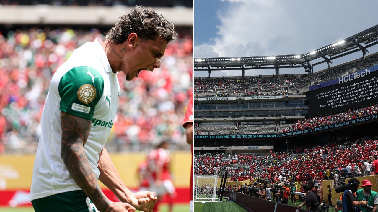 Richard Ríos fue titular en el partido que se suspendió al minuto 60