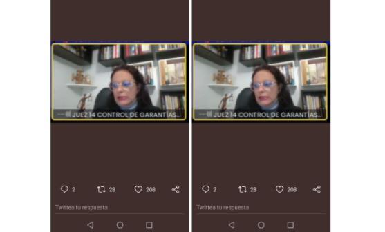 Reaccion de la jueza 14