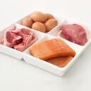 Proteínas - carne - huevos - pescado