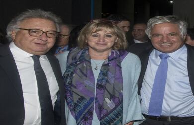 Natan Peisach, Mónica de Greiff y Jean-Claude Bessudo.