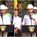 Abelardo De La Espriella interrumpió su discurso visiblemente afectado por la tragedia.