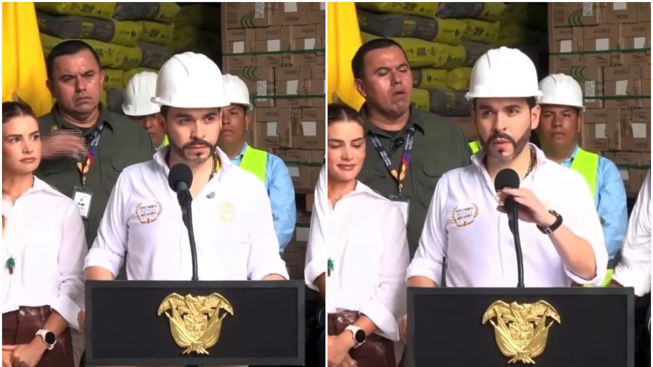 Abelardo De La Espriella interrumpió su discurso visiblemente afectado por la tragedia.