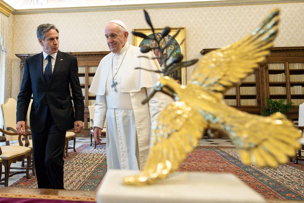 papa Francisco y Blinken