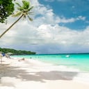 Playa blanca en Isla de Barú