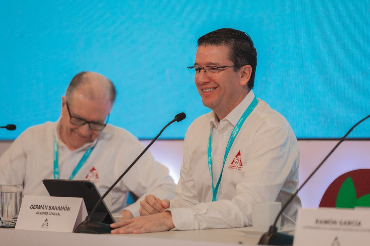 Germán Bahamón, gerente de la Federación Nacional de Cafeteros, en el Congreso Cafetero de 2023.