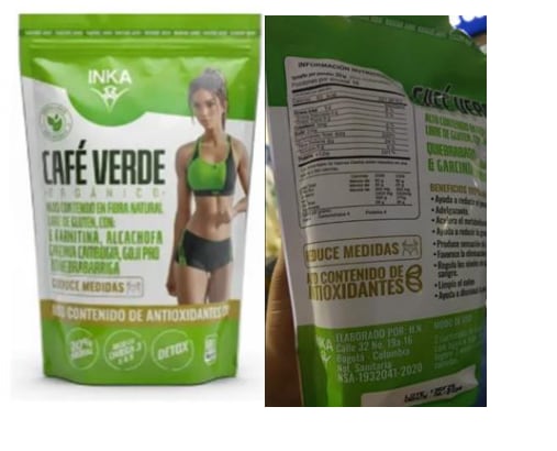 Empaque del producto por el cual se emitió la alerta sanitaria.