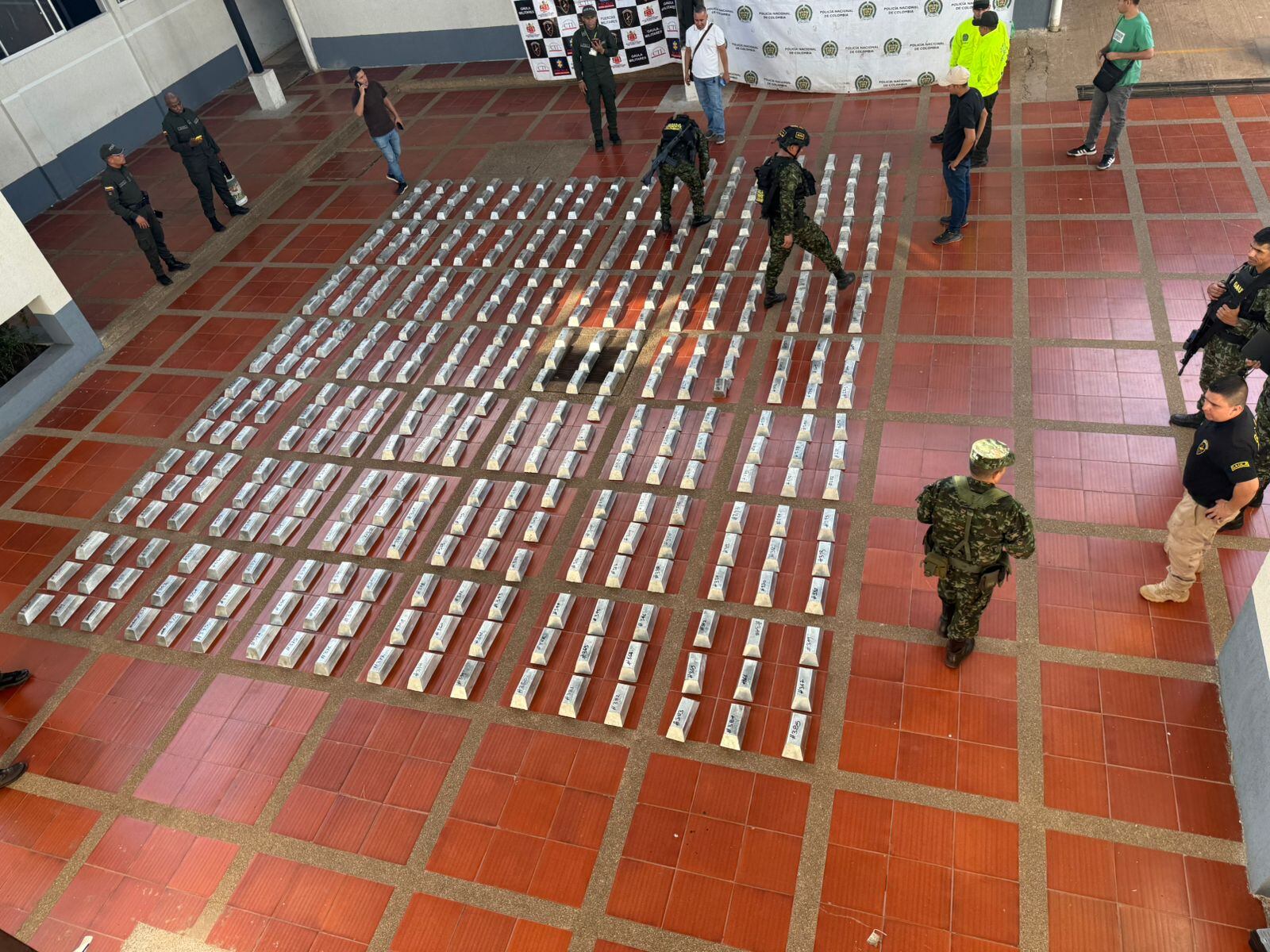 Estaño en poder de las autoridades.