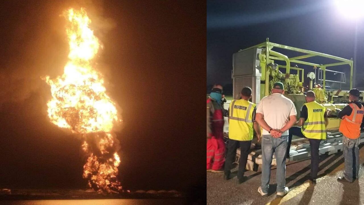 Grave incendio en Cuba