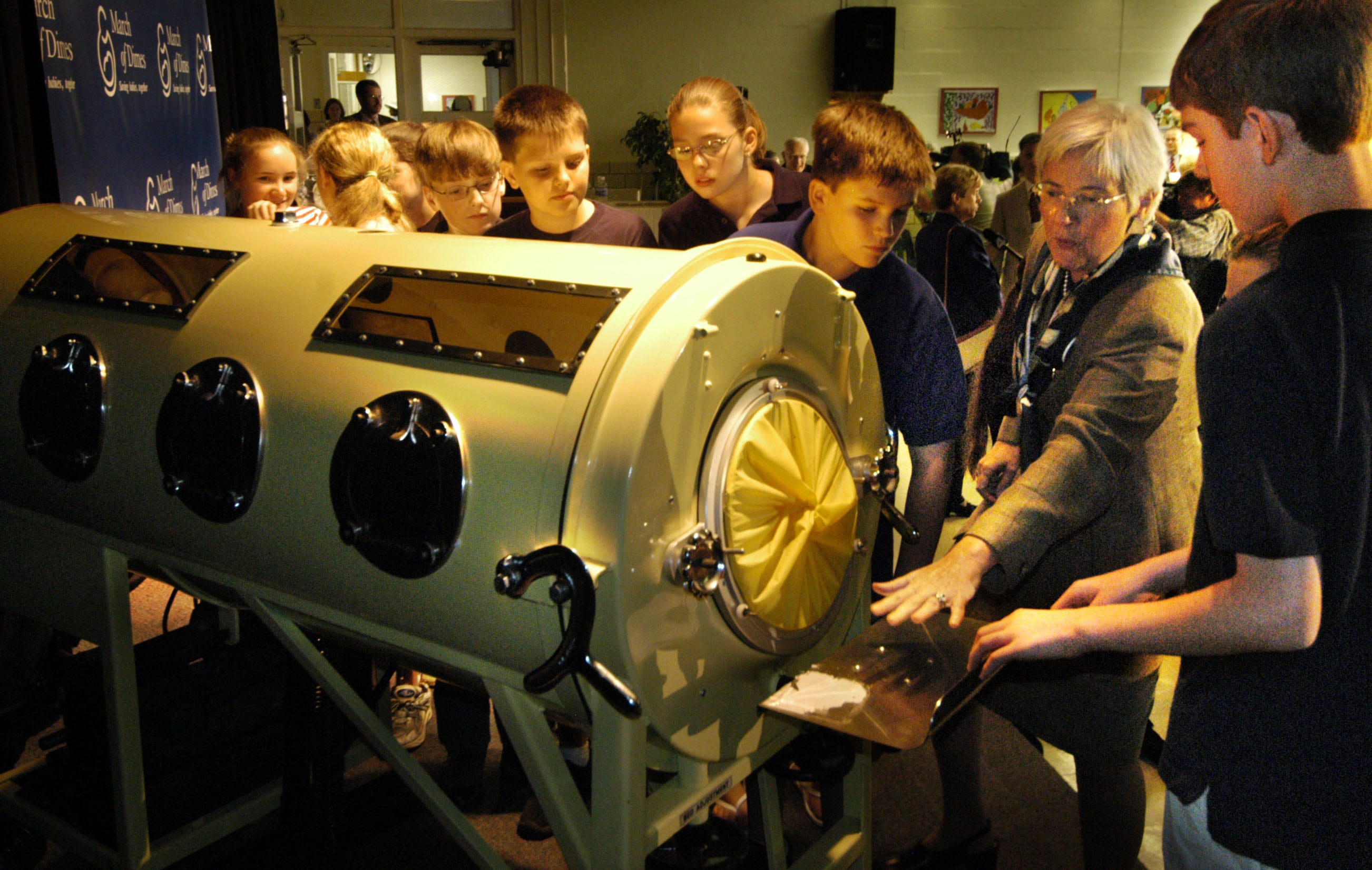 Pulmón de acero para tratar el polio