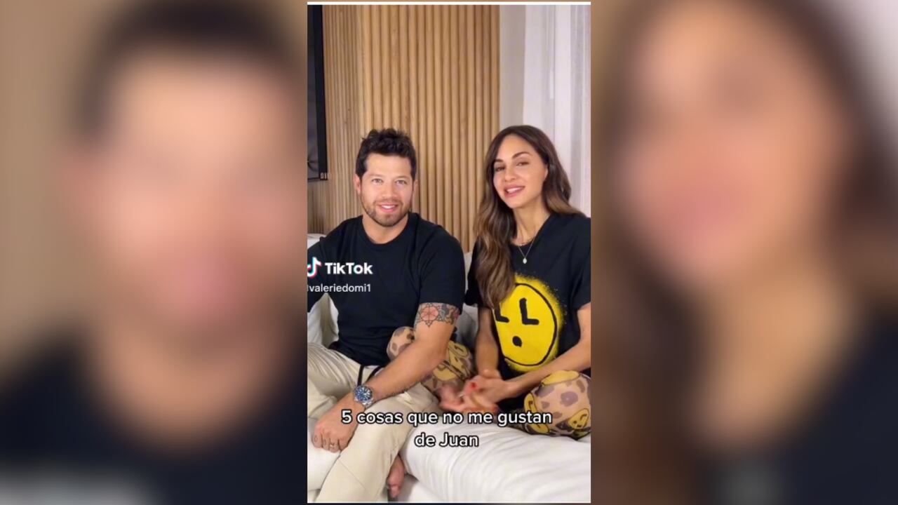 Valerie Domínguez y Juan David Echeverry se le midieron a un 'trend' en TikTok.