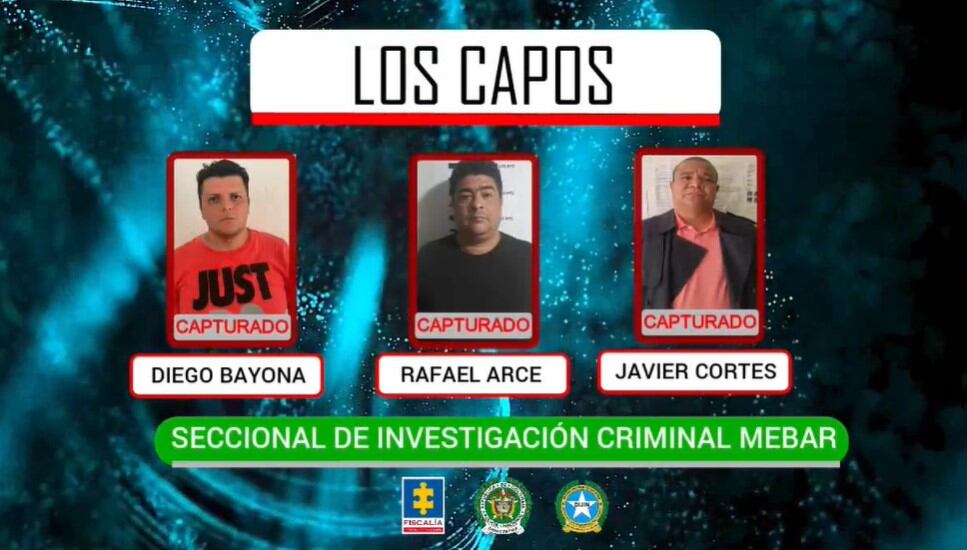 Cayeron “Los Capos” la red de traficantes socios de carteles mexicanos que delinquían desde Barranquilla
