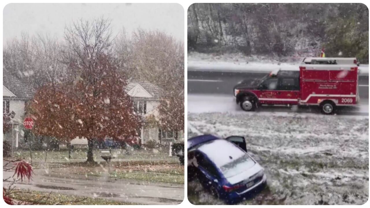 Estados Unidos atraviesa una fuerte ola de frío que ha causado las primeras nevadas del temporada.