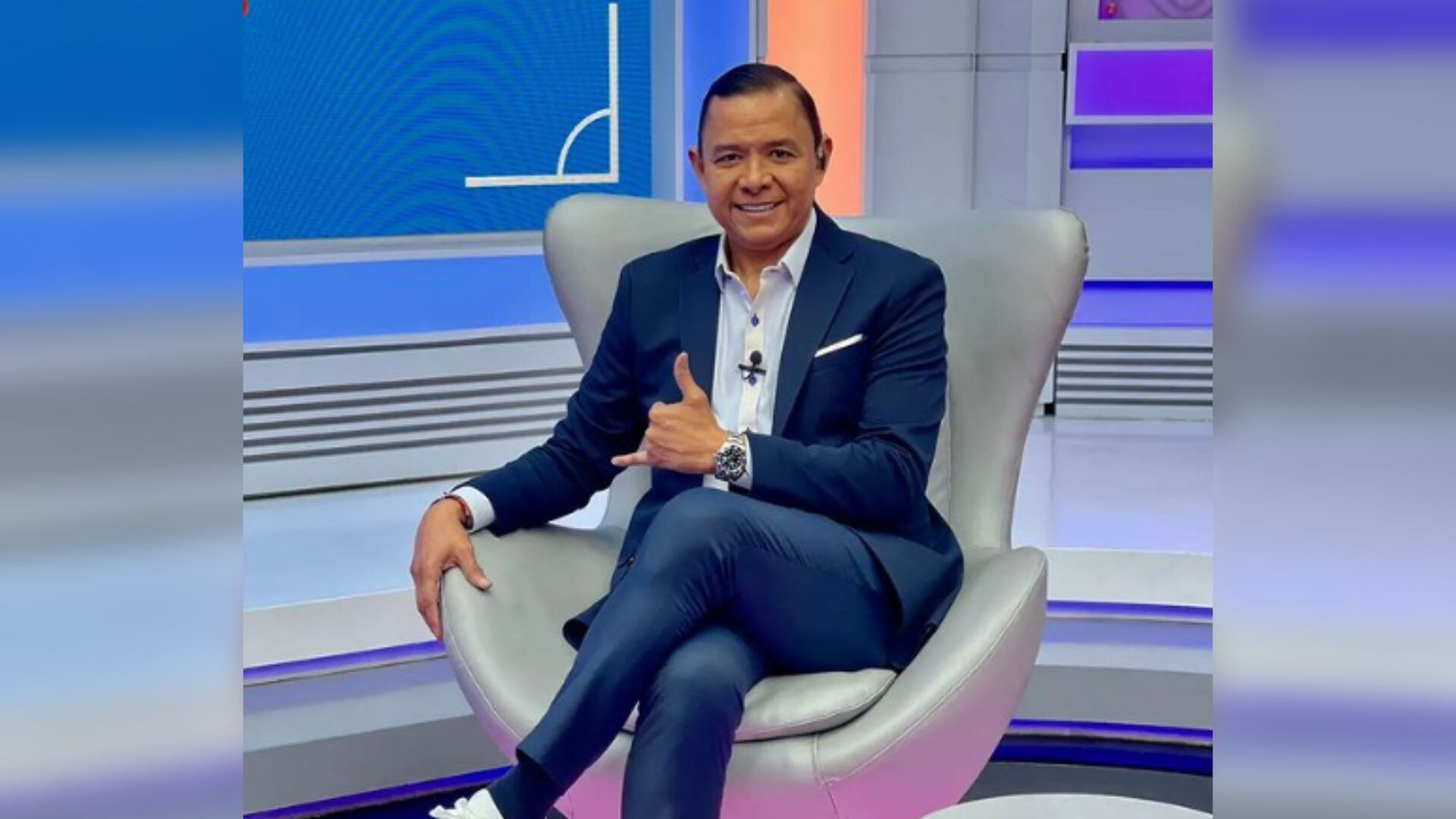 Iván René Valenciano durante programa de Saque Largo.