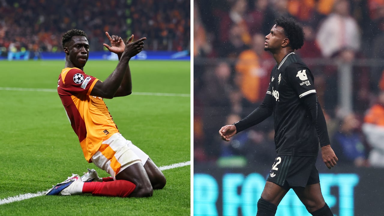 Dávinson Sánchez anotó para Galatasaray y Juan David Cabal salió expulsado en Juventus: partidazo en Champions League.