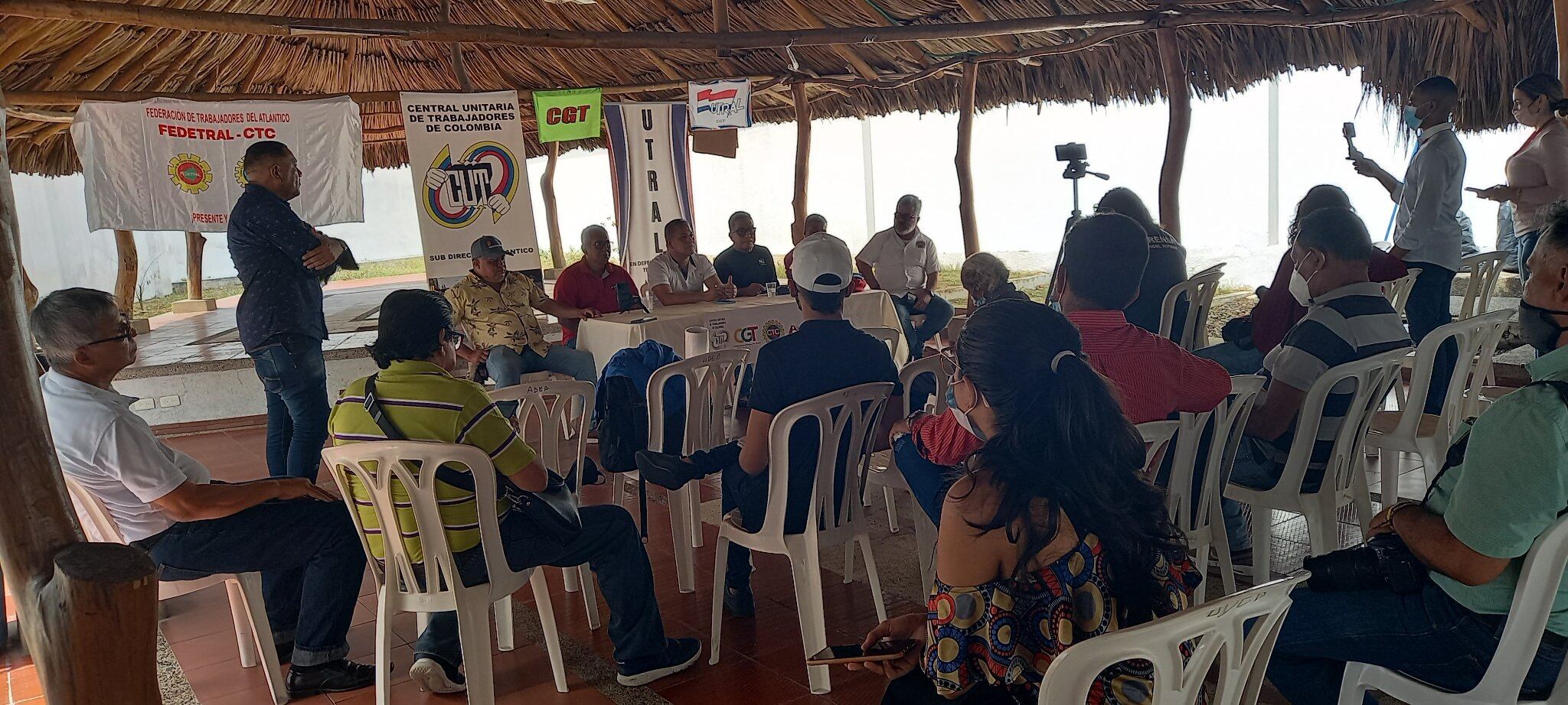 Rueda de prensa CUT - CGT - CTC