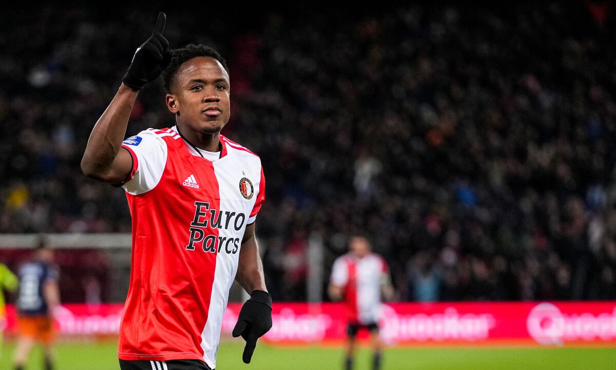 Luis Sinisterra, jugador del Feyenoord. Foto: Twitter oficial - @Feyenoord