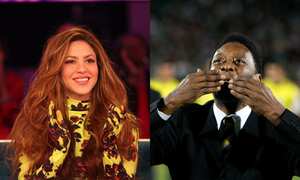 Shakira y Pelé.