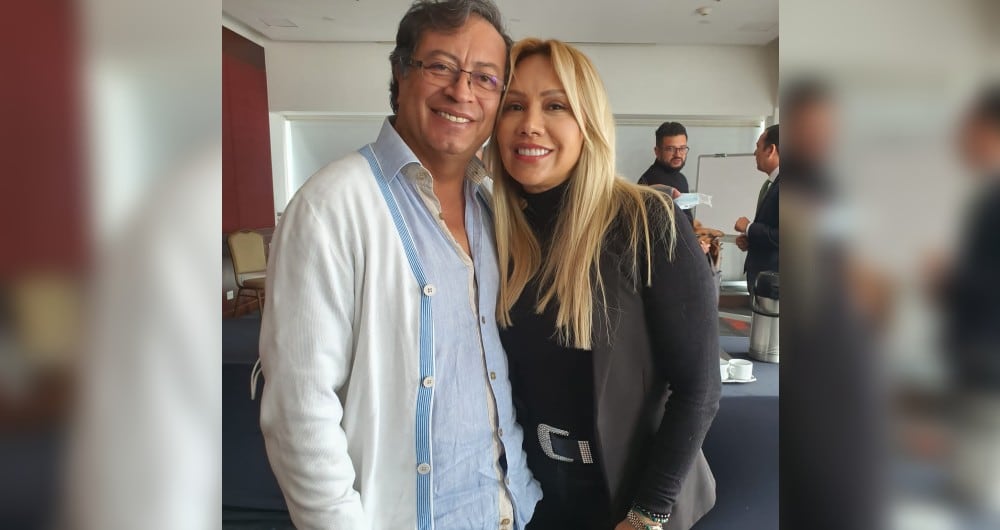 Sandra Ortiz apoya a Petro.