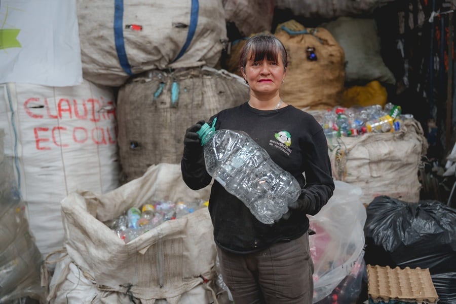 Alcira Bernal, recicladora beneficiada por el SENA.