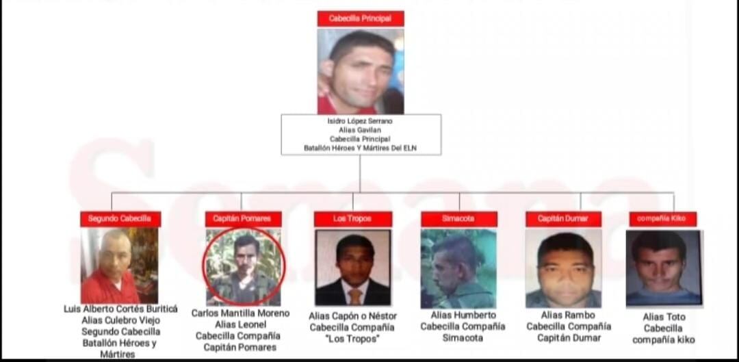 Según las agencias del Estado, así está formado el batallón Héroes y Mártires del ELN, uno de los mayores reclutadores de menores de edad.