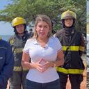 Alcaldesa de Santa Marta Virna Johnson dio detalles de la tragedia que ocasionó la salida de una avioneta de la pista del aeropuerto de la ciudad