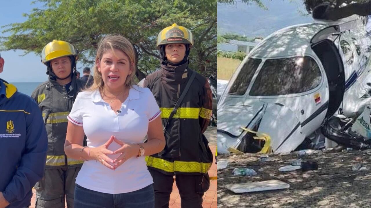 Alcaldesa de Santa Marta Virna Johnson dio detalles de la tragedia que ocasionó la salida de una avioneta de la pista del aeropuerto de la ciudad.