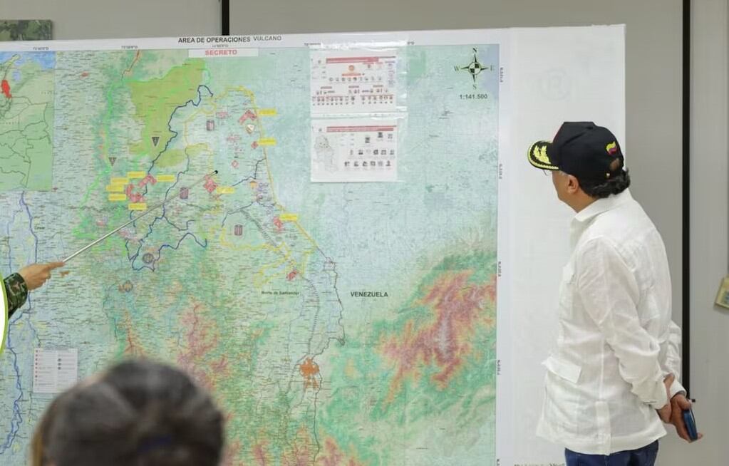El presidente Gustavo Petro reveló información militar delicada sobre el Catatumbo.