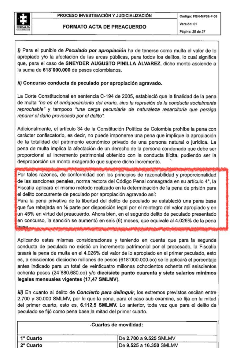 El exsubdirector de la UNGRD busca que un juez avale el acuerdo y se fijen los años que tendrá en la cárcel. Aquí el documento.