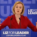 LONDON, ENGLAND - JULY 14: Conservative leadership candidate Liz Truss speaks to supporters and journalists as she launches her campaign to become the next Prime Minister on July 14, 2022 in London, England. Liz Truss, the current Foreign Secretary, survived the first round of voting and is in the remaining six candidates vying to become the next Conservative Party leader and Prime Minister. (Photo by Leon Neal/Getty Images)