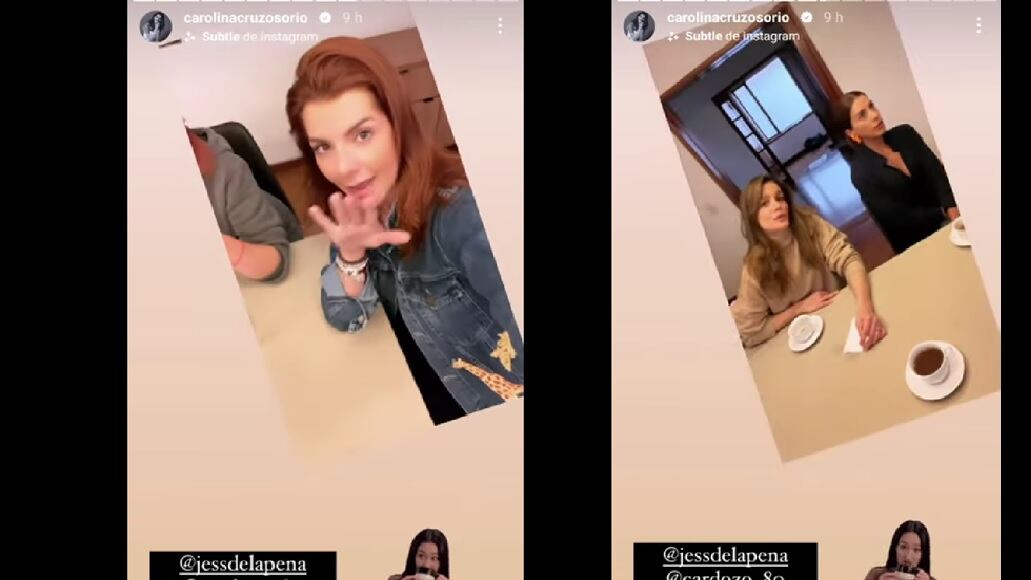 Carolina Cruz y el petit grupo - Captura de pantalla de Instagram @carolinacruzosorio