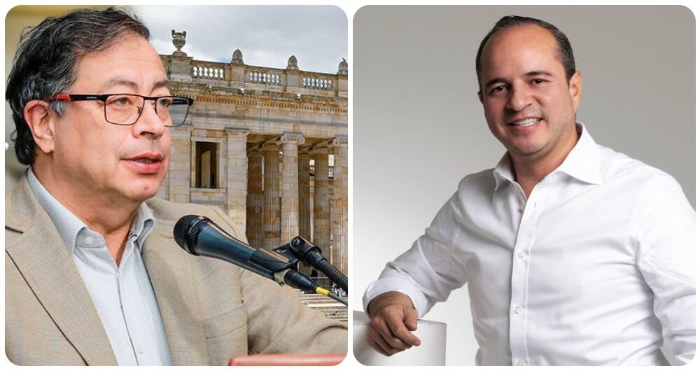 Gustavo Petro y Juan Espinal.
