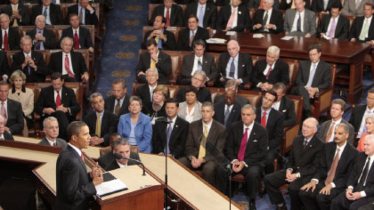 El miércoles, Barack Obama habló en el Capitolio ante una inusual sesión conjunta de Senado y Cámara para defender su reforma de salud.
