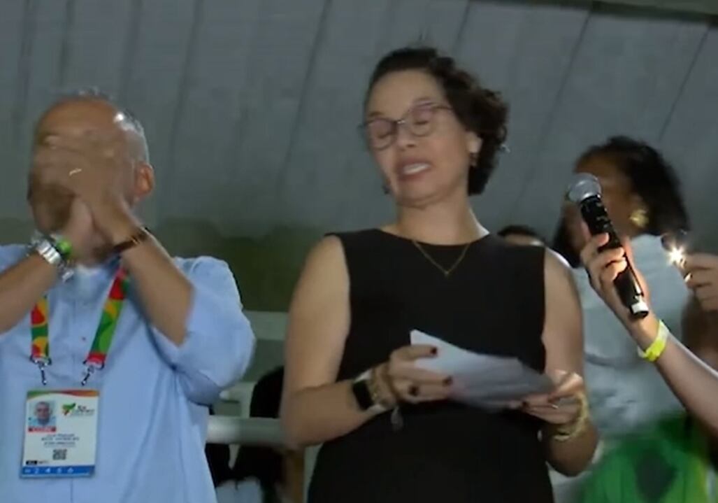 Polémica generó el discurso de la ministra del Deporte durante la inauguración de los Juegos Nacionales.