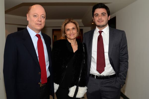 Miguel Samper, Camila Villegas y Felipe Samper.