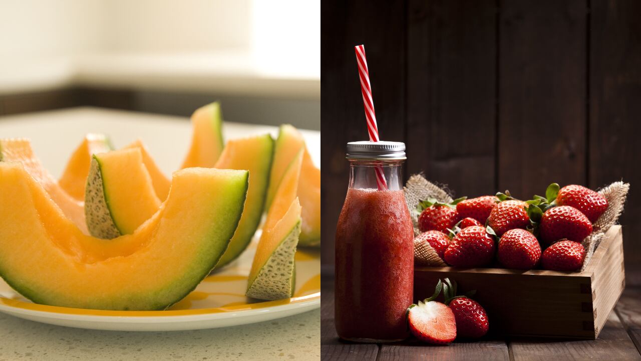 Fresas, fresa, melón, melones