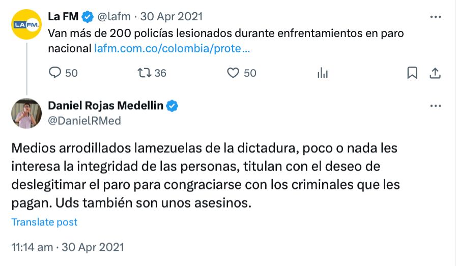 Trino de Daniel Rojas.