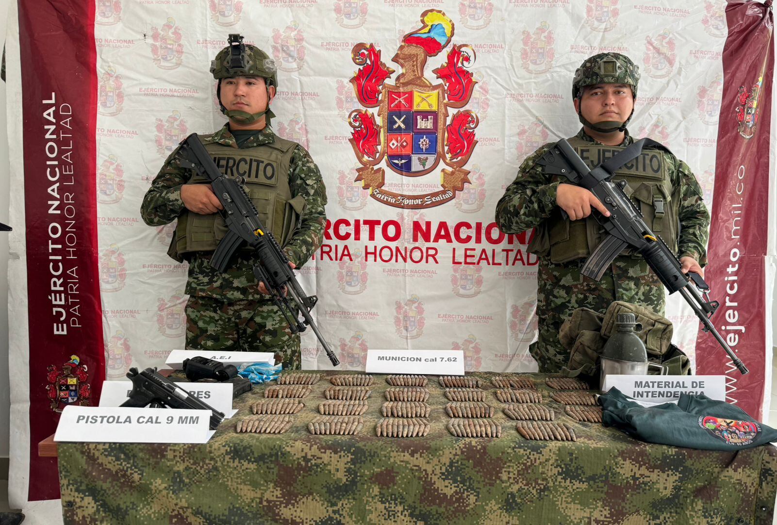 Este fue el material del ELN incautado.