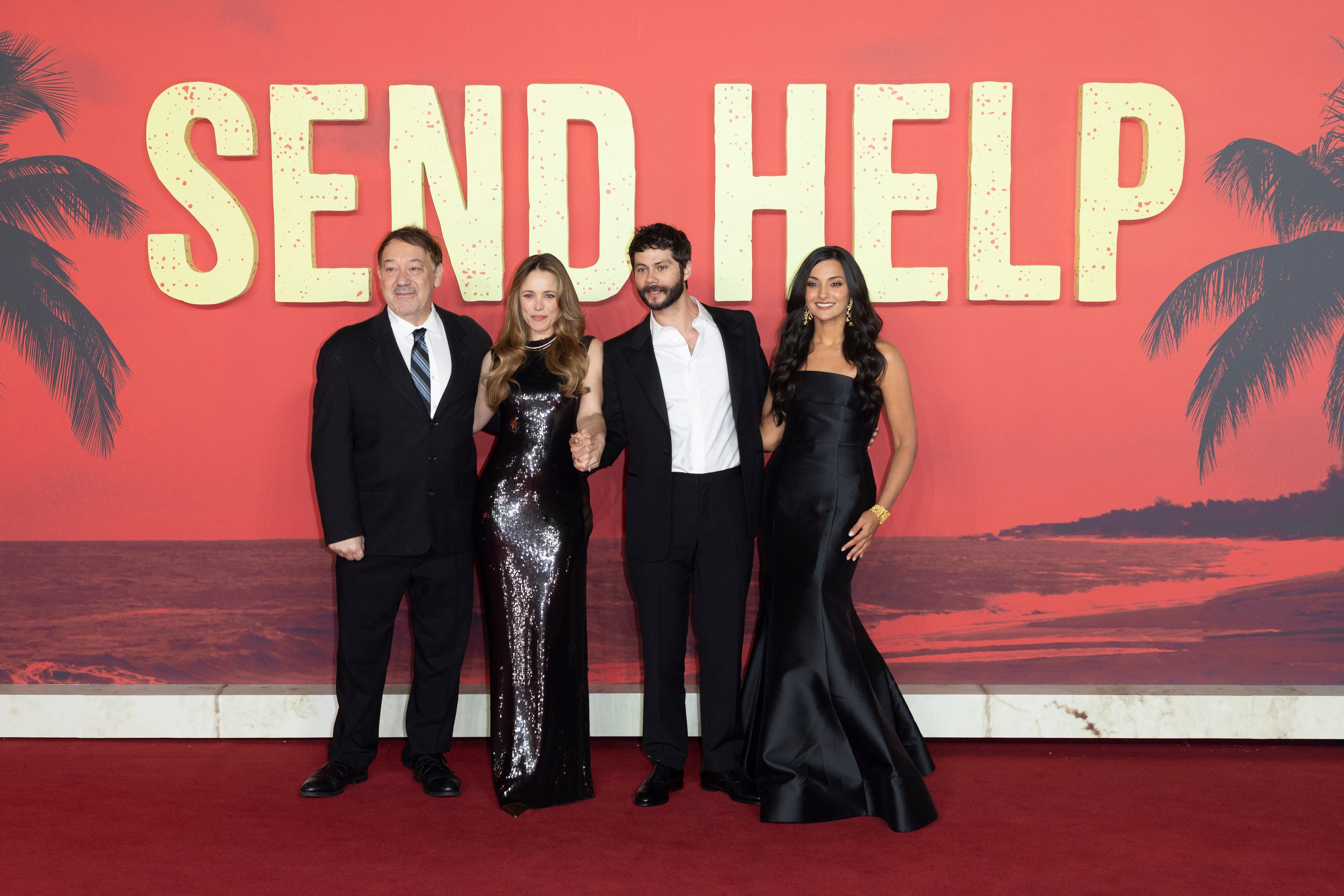 Sam Raimi, Rachel McAdams, Dylan O'Brien y Zainab Azizi hicieron posible esta película. Foto: Still Moving for The Walt Disney Company Limited