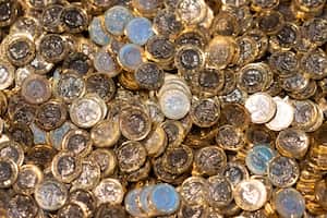 Monedas Inglesas.(Photo by Matthew Horwood/Getty Images)