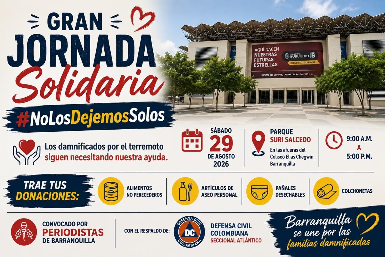 El recaudo es organizado por periodistas de Barranquilla.